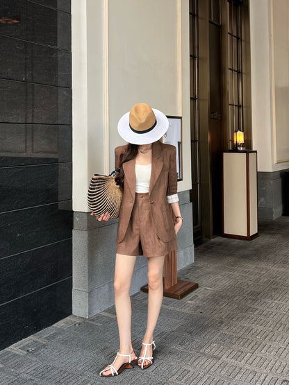 Loro 25ss linen suit