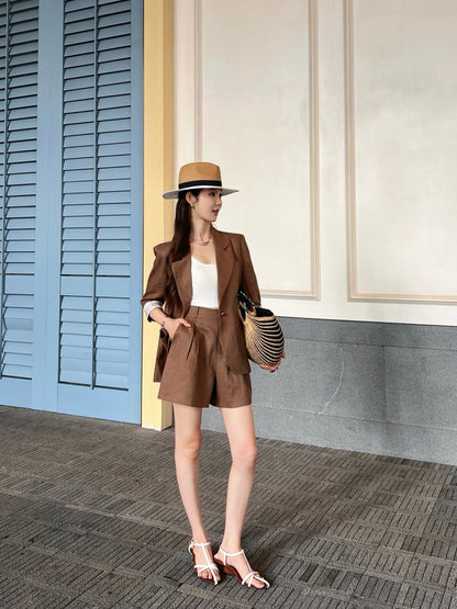 Loro 25ss linen suit