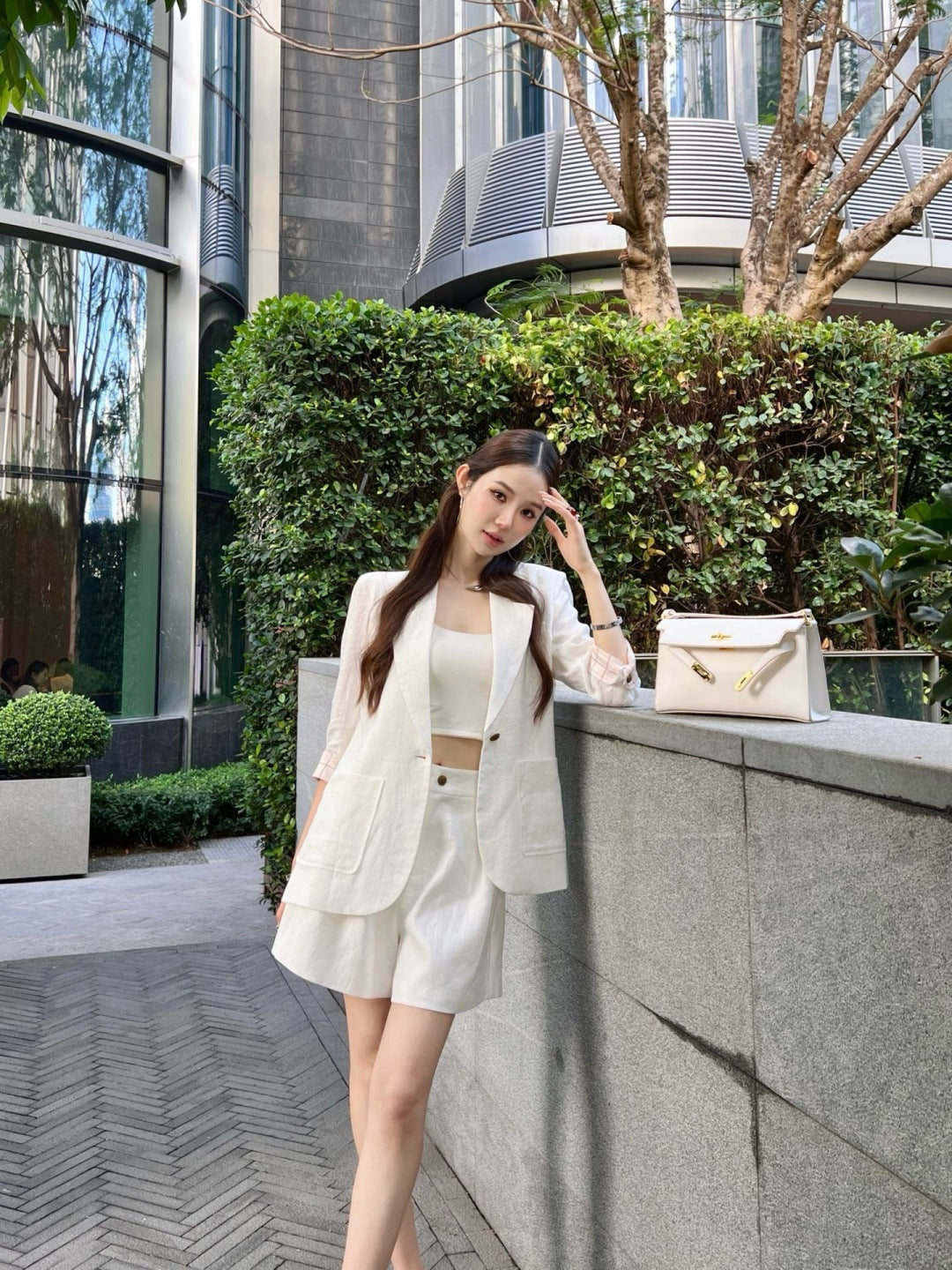 Loro 25ss linen suit