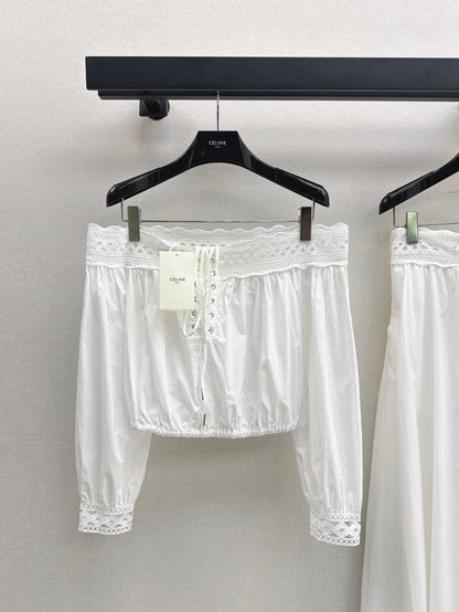 Celi 25ss off-shoulder shirt