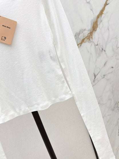 Miu 25ss off-shoulder shirt