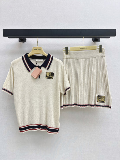Miu 25ss knit suit