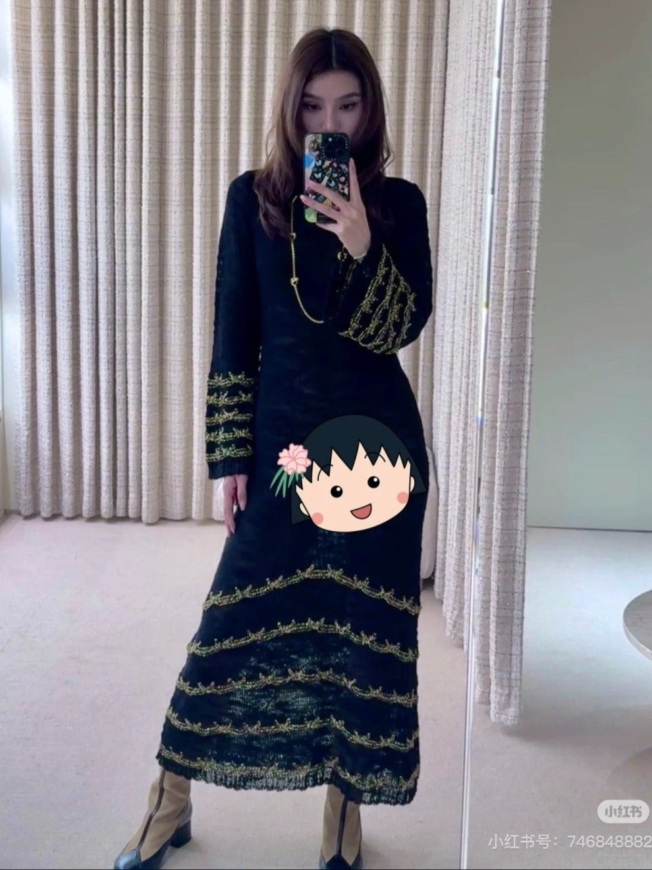 Chan 25ss embroidered dress
