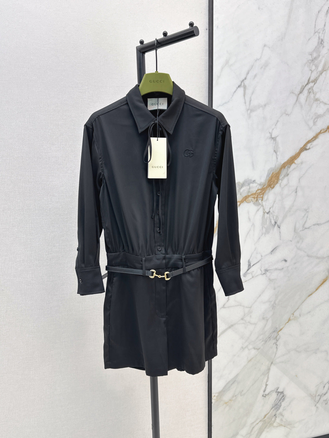 Guc 25ss belt jumpsuit
