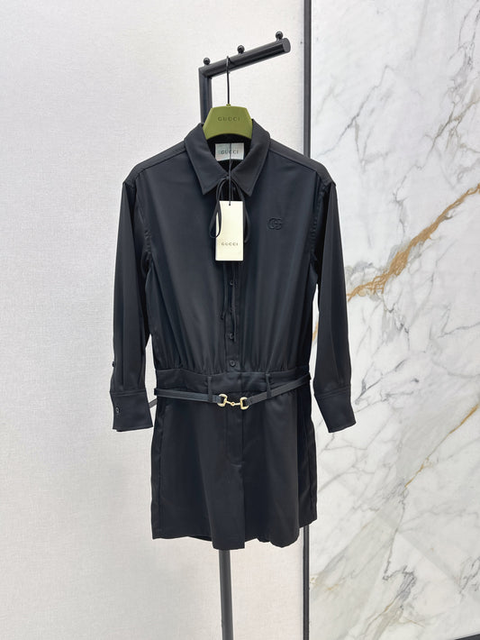 Guc 25ss belt jumpsuit