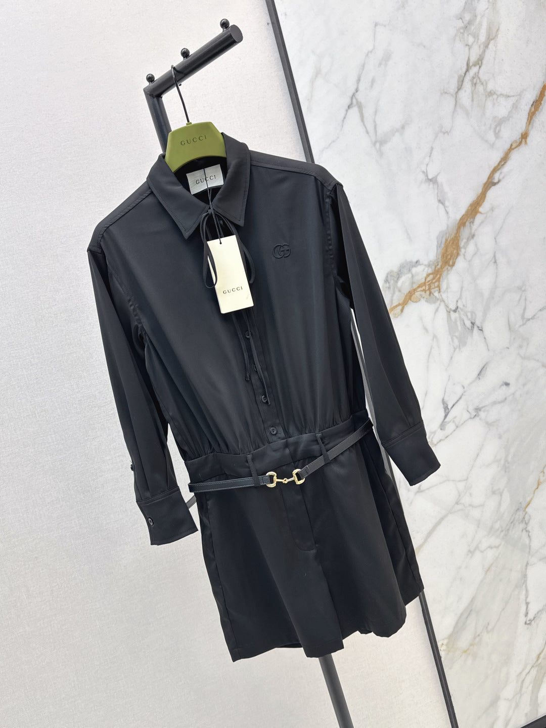 Guc 25ss belt jumpsuit