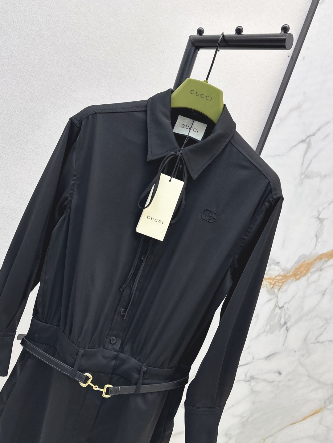 Guc 25ss belt jumpsuit