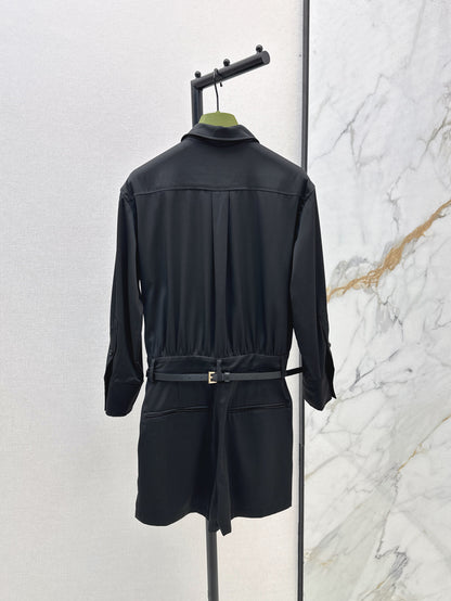 Guc 25ss belt jumpsuit