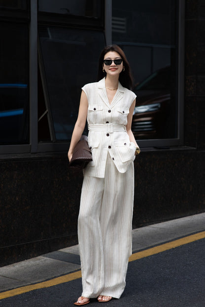 Loro 25ss linen suit