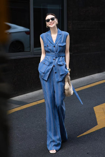 Loro 25ss linen suit