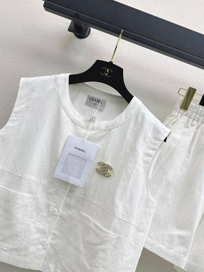 Chan 25ss vest short set