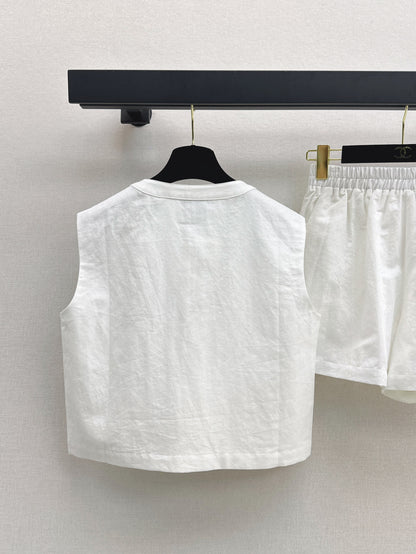 Chan 25ss vest short set