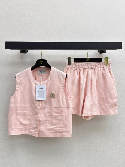 Chan 25ss vest short set