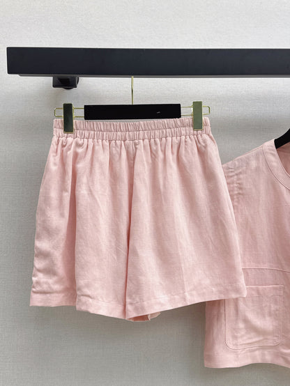 Chan 25ss vest short set
