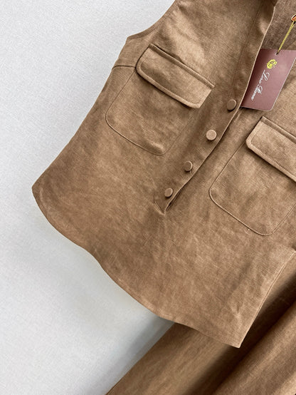 Loro 25ss linen suit