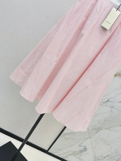 Guc 25ss striped skirt