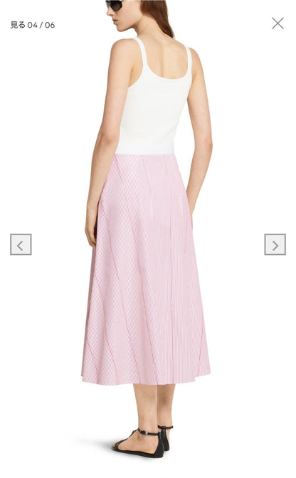 Guc 25ss striped skirt