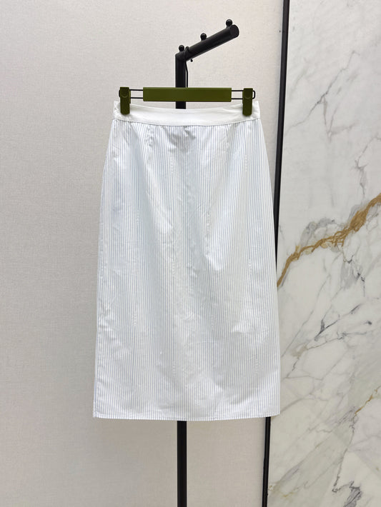Guc 25ss striped skirt