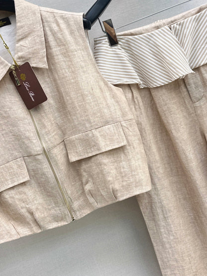 Loro 25ss linen suit