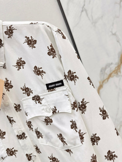 Miu 25ss print shirt