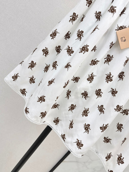 Miu 25ss print skirt