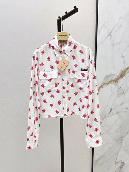 Miu 25ss print shirt