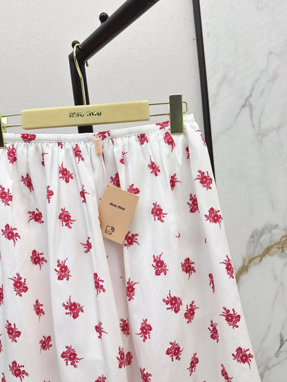 Miu 25ss print skirt