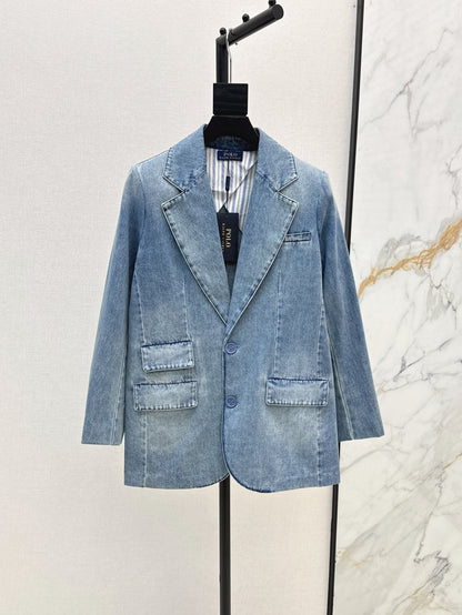 Max 25ss denim blazer