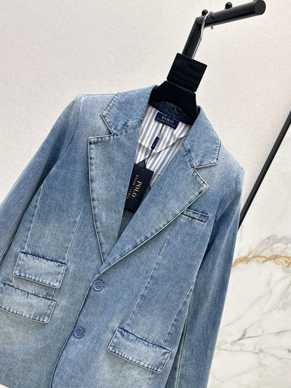 Max 25ss denim blazer