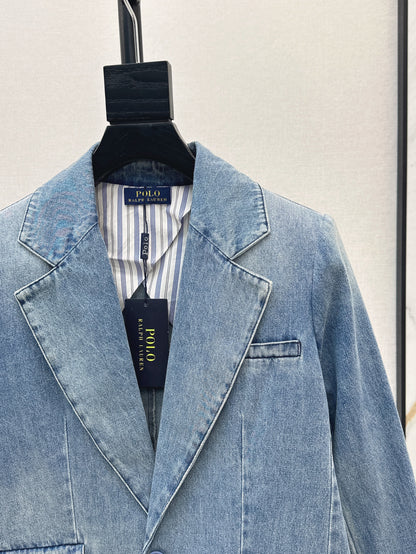 Max 25ss denim blazer