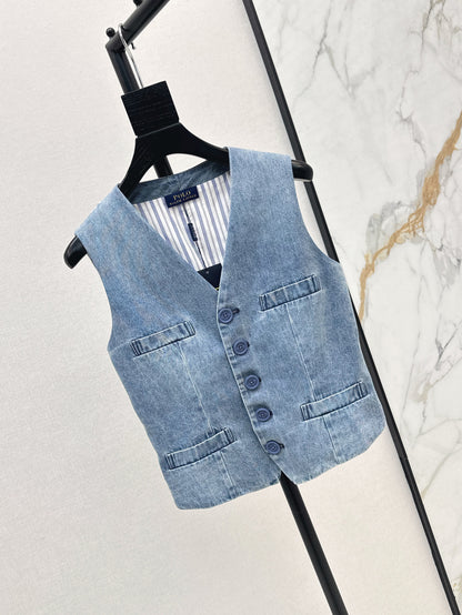 Max 25ss denim vest