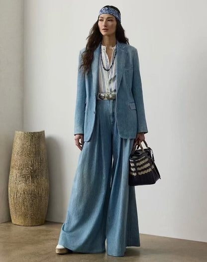 Max 25ss denim blazer
