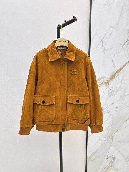 Miu 25ss suede jacket