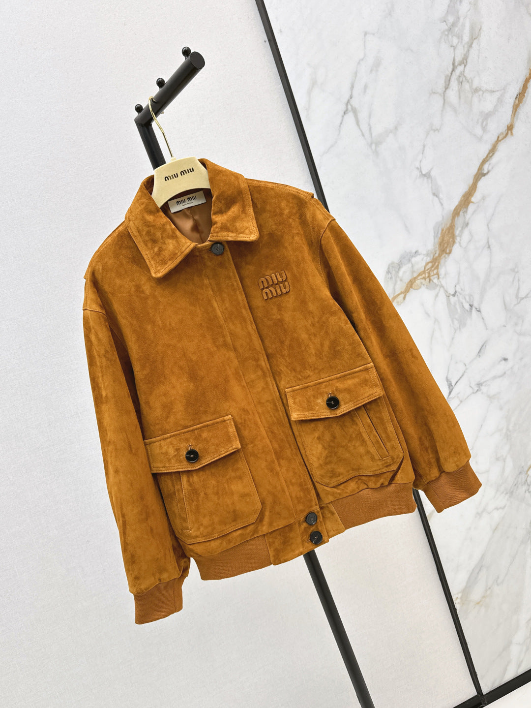 Miu 25ss suede jacket