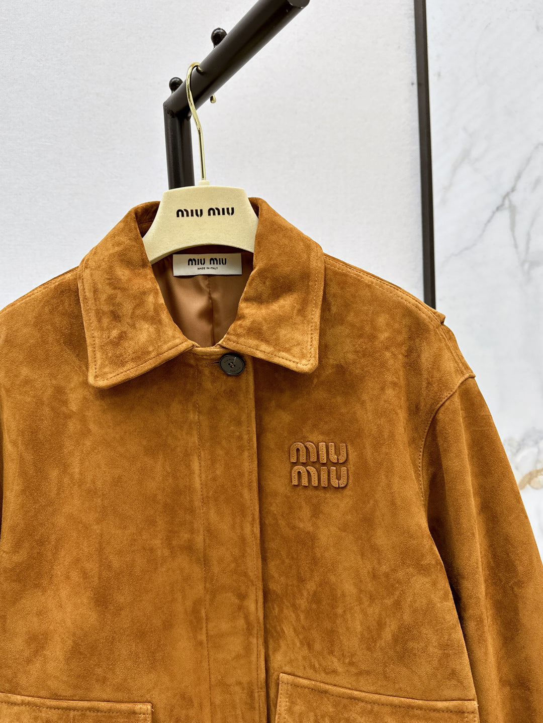 Miu 25ss suede jacket