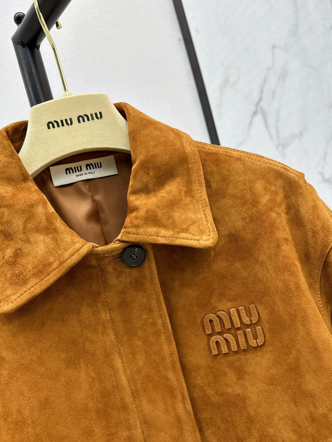 Miu 25ss suede jacket