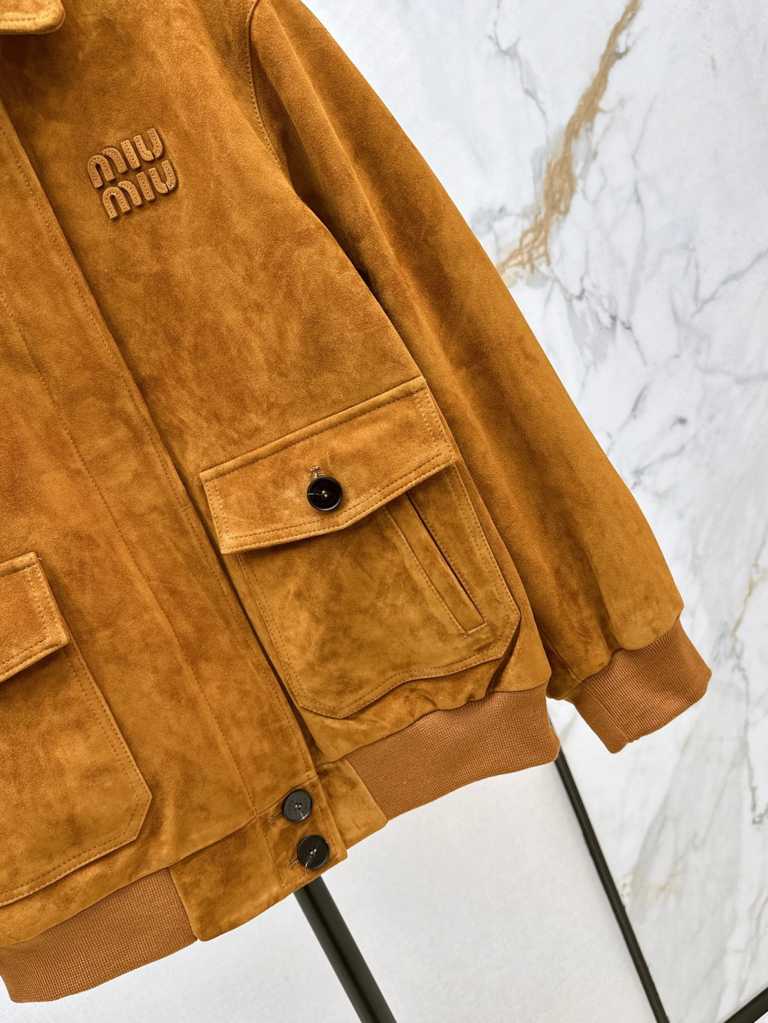 Miu 25ss suede jacket