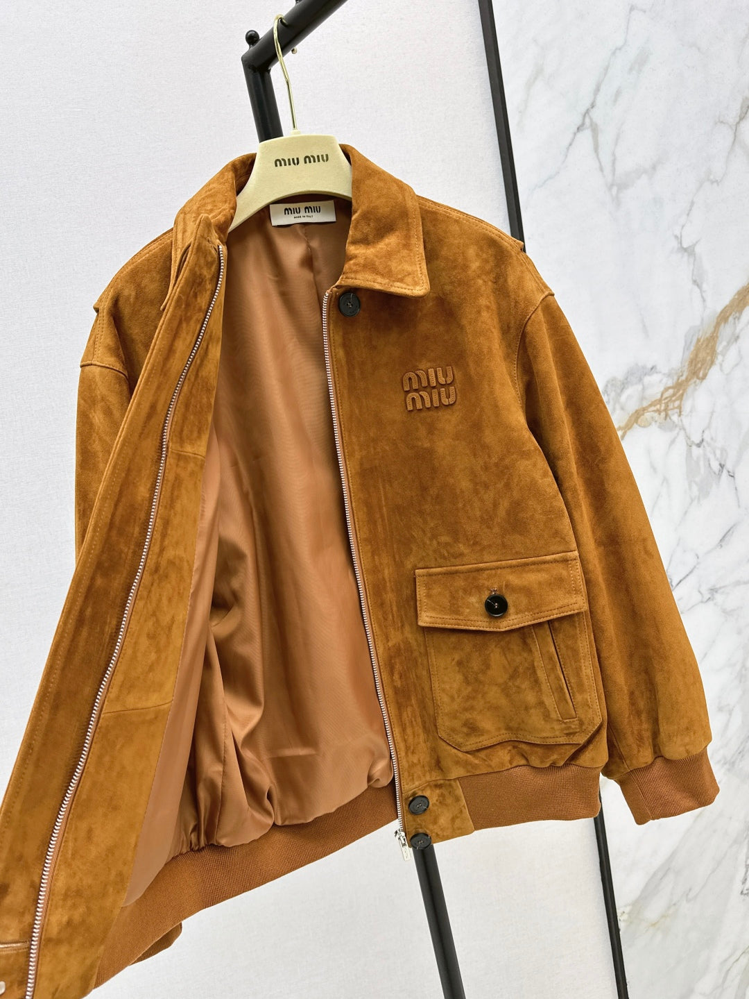 Miu 25ss suede jacket