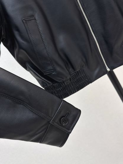 Miu 25ss leather jacket