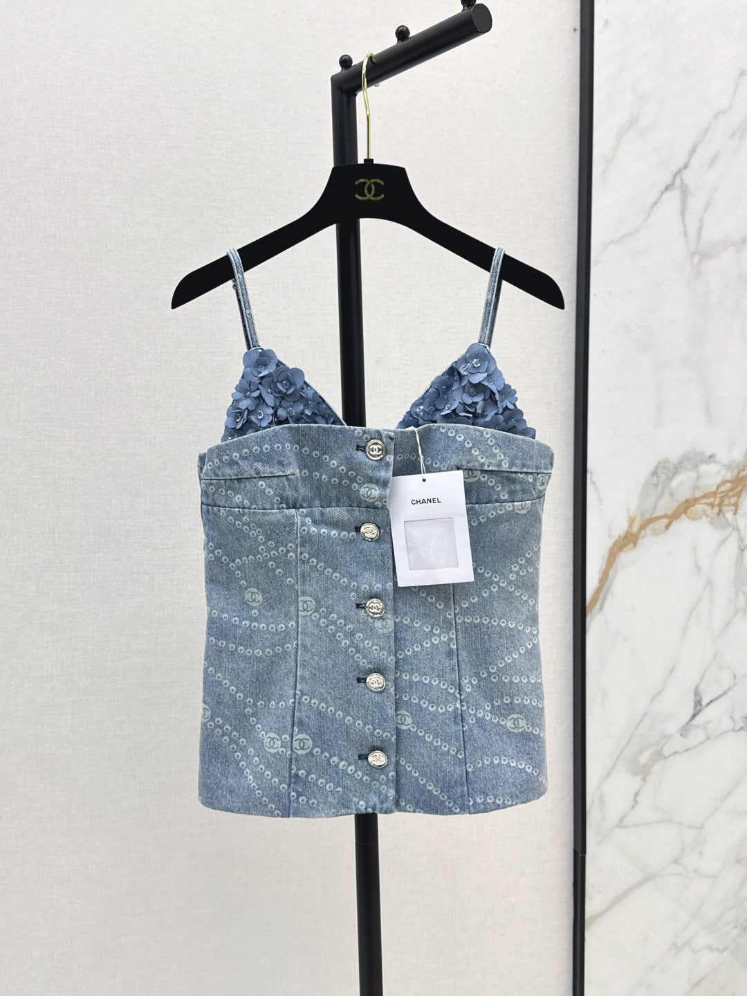 Chan 25ss denim camisole