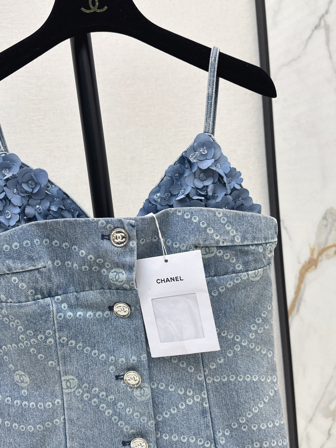 Chan 25ss denim camisole