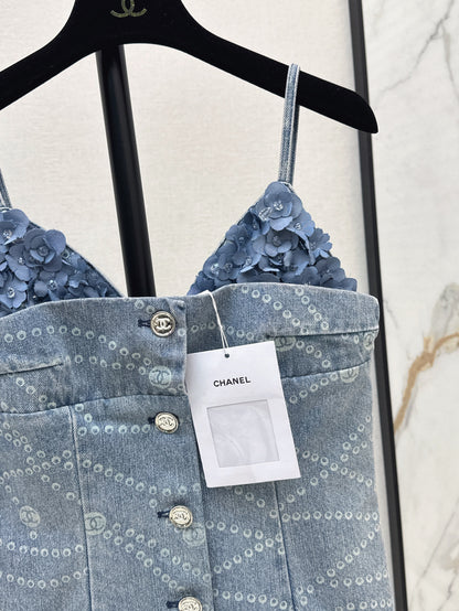 Chan 25ss denim camisole