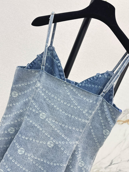 Chan 25ss denim camisole