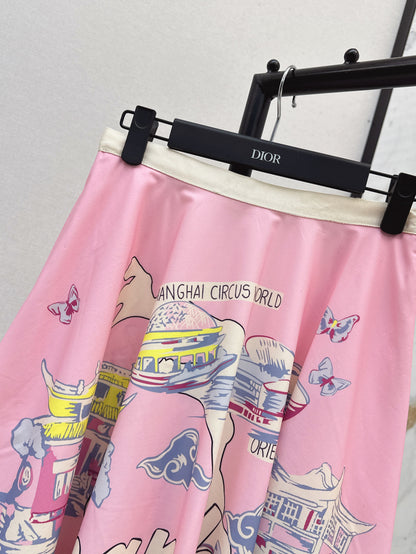 CD 25fw souvenir skirt