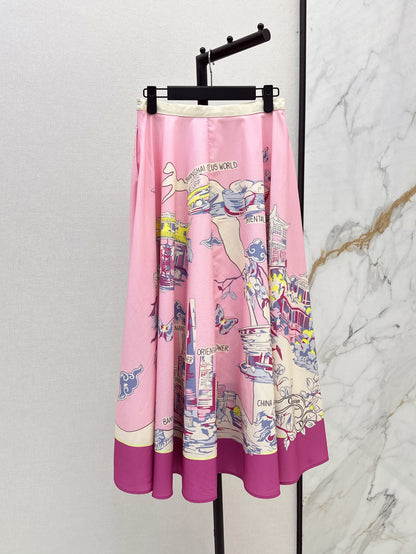 CD 25fw souvenir skirt