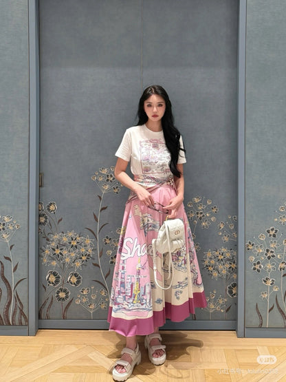 CD 25fw souvenir skirt