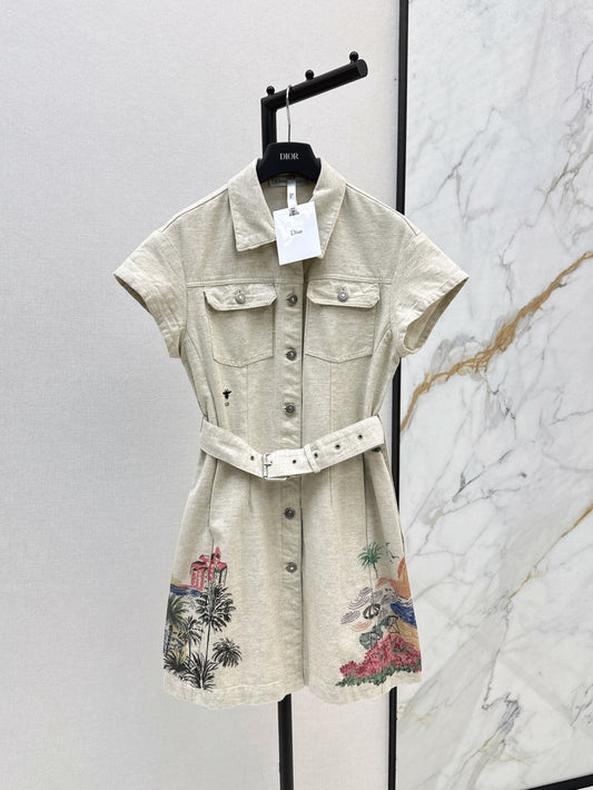 CD 25fw print dress