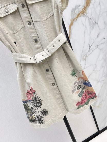 CD 25fw print dress