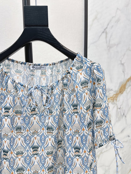 Loro 25ss print t-shirt