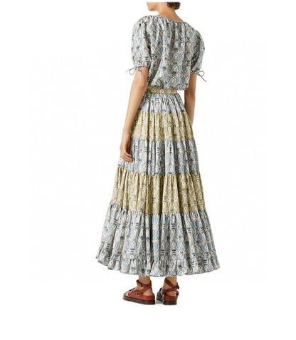 Loro 25ss print skirt